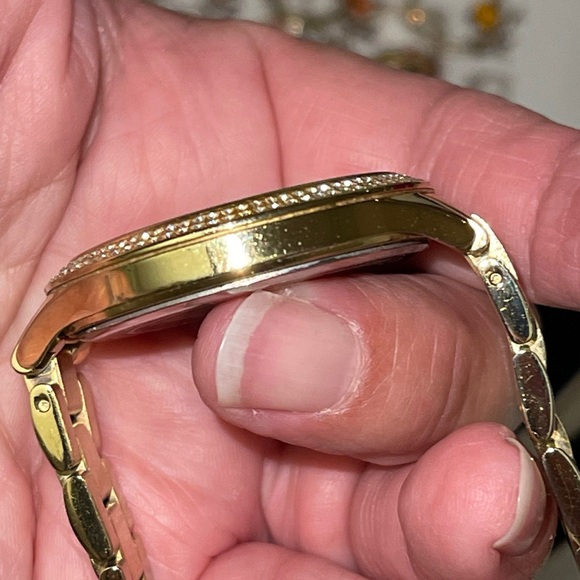 Michael Kors Pave Watch In Gold & Crystals - Picture 10 of 12